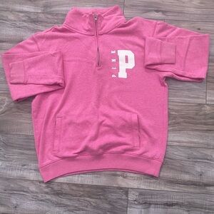 Pink Quarter-Zip Pullover